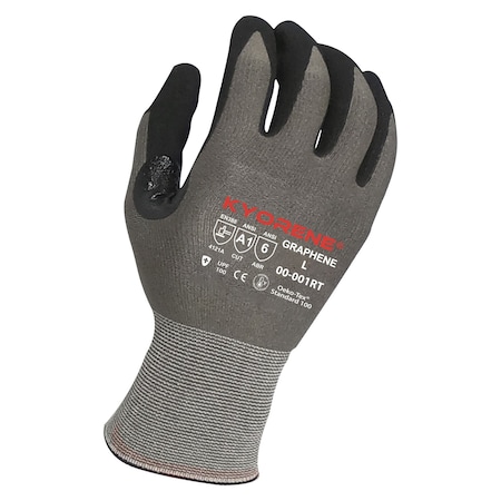 15g Gray Kyorene GrapheneA1 Liner With  Black HCT MicroFoamNitrile Palm Coating (XL) PK  Gloves